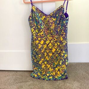 Sequins mini dress